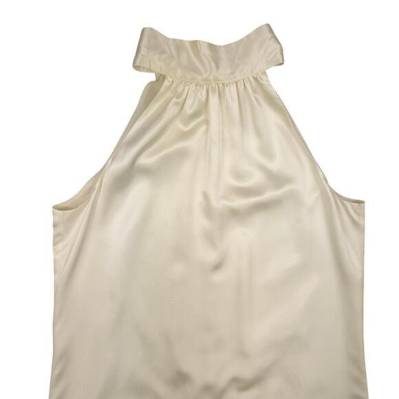Reformation Corinth Silk Mini Dress Minimalist Bridal Ivory - Picture 5 of 14